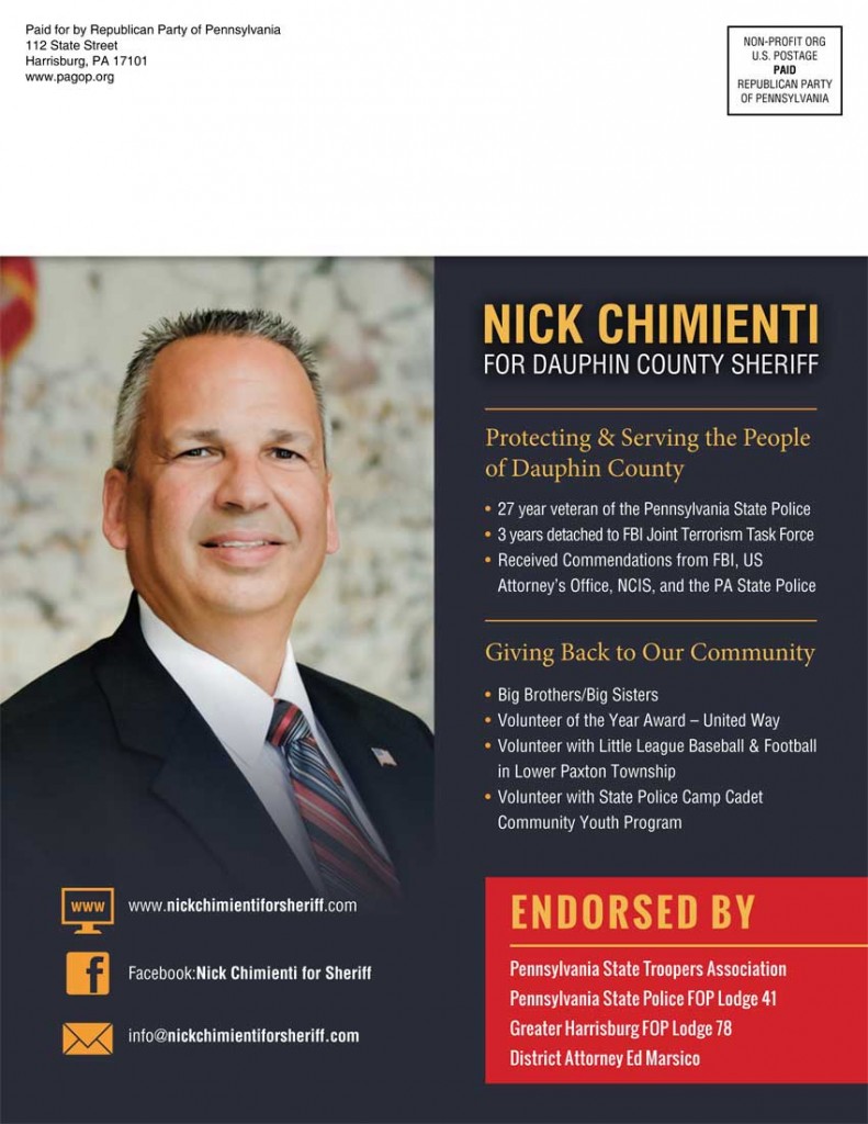 Nick's Mailer Hits the Mailboxes in Dauphin County
