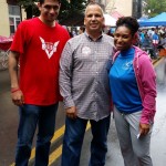 Nick with Luis Cortes, Hispanic Inclusion Director of the Pa GOP, and unknown very cordial helper. 